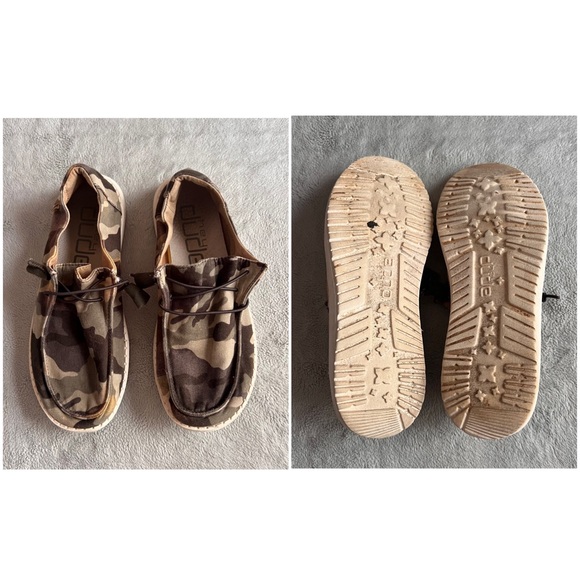 Hey Dude Wendy Camo Camouflage Print Slip-On Sneaker Canvas Shoe Sz 7 - Picture 3 of 15